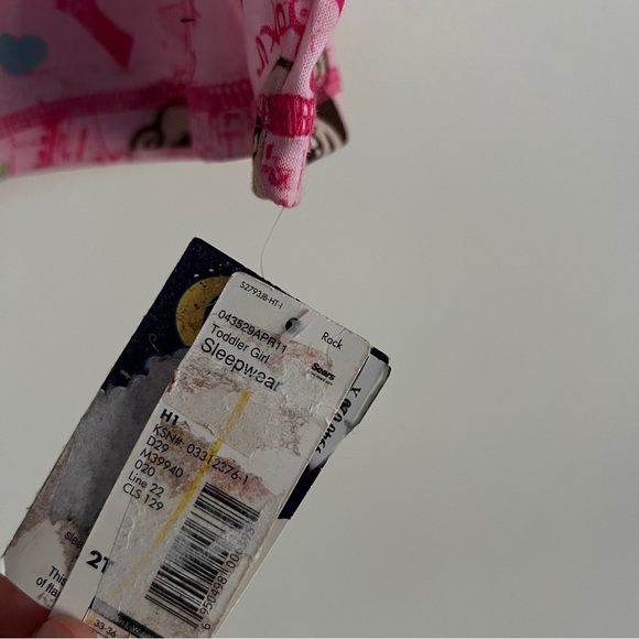 Joe Boxer Monkey Print Pink Long Sleeve Pajama Shirt-Size 2T-New With Tags - Picture 4 of 6